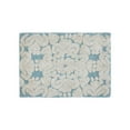 thumbnail image 4 of Better Trends 17" x 24" Bathroom Rugs 100% Cotton Soft Water Absorbent Non Slip Bath Mat Machine Washable Rug (Blue) Medallion Collection, 4 of 6