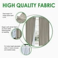 thumbnail image 2 of 52 W x 96 L Pinch Pleat Curtain Room Darkening Velvet Curtain Drapery Panel for Traverse Rod or Track, Living Room Bedroom Meetingroom Club Theater Patio Door (1 Panel), Chocolate outdoor curtains, 2 of 7