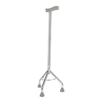 Wswqop Walking Cane Crutch Anti-Slip Durable 1 Gears Adjustable Retractable Telescopic Tripod