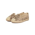 thumbnail image 5 of Women Snake Cap Toe Slip On Espadrille Flat 18893, 5 of 6