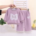 thumbnail image 4 of LvhaoGJOB Little Kids Girls Sweatshirt and Pants Outfit Set - Multi-Pocket, Fleece Lined, 4 of 8