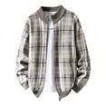 thumbnail image 1 of Blusa y camisa de manga larga con cuello alto para hombre, sudadera deportiva de poliéster de color liso a la moda con cuello alto y manga larga para hombre., 1 of 9