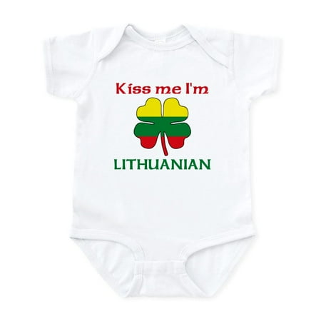 

CafePress - Kiss Me I m Lithuanian Infant Bodysuit - Baby Light Bodysuit Size Newborn - 24 Months