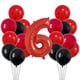 thumbnail image 2 of 21 globos de mariquita de 12 pulgadas con puntos rojos y negros, decoraciones para fiestas de cumpleaños, baby shower, suministros para fiestas de cumpleaños con números rojos de 32 pulgadas, 2 of 5