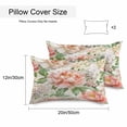 thumbnail image 3 of Waterproof Throw Pillow Covers Set of 2, 20x12 Inch Pink White Flowers Decorative Pillowcases Outdoor Pillow Slip Cushion Covers Set for Couch Tent Watercolor Rustic Botanical Floral, 3 of 7