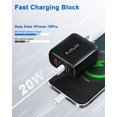 thumbnail image 2 of Bloque de cargador USB C Kuewtya de 40 W, paquete de 2, 4 puertos tipo C, 2 of 7