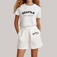 thumbnail image 2 of Gaexia Girls Summer Outfits Size 6 Floral Print Short Sleeve Clothes Cotton Outfits Short T-Shirt Shorts Set 2pcs Clothes Set Toddler Girls, 2 of 4