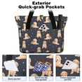 thumbnail image 2 of Tote Bag for Women - Goldendoodle Dog Shoulder Bag - Large Utility Work Duffle Bag with Zipper Handbag for Travel, Work, Sprots, 2 of 5