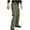 Green, variant on FDGIU Men's Baggy Cargo Pants - Straight Leg Twill Work Pants, Elastic Drawstring Waist for Outdoor Casual Wear