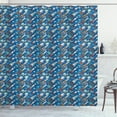 thumbnail image 1 of Ambesonne Spaceship Shower Curtain, Outer Space Exploration, 69"Wx84"L, Multicolor, 1 of 3