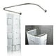 thumbnail image 2 of U Shape Stainless Steel Shower Curtain, 2 of 5