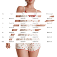 thumbnail image 3 of MVRLSH Womens Lounge Pajama Sets Lace Trim Top Short Two Piece Casual Night wear Soft Comfortable Tank Tops Beige Size M, 3 of 5