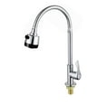 thumbnail image 1 of Antfees-Grifo De Fregadero De Agua Fría Para Cocina, Grifo Giratorio 360, Aireador Giratorio, Solo Agua Fría, Flexible Con Pulverizador, 1 of 5