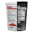 thumbnail image 2 of Amazing Food USDA Certified Organic Goji Berries 1 lbs (453 g) | Vegan | Raw Gluten Free Kosher 16 Servings | 28 Grams per Serving | Non-GMO | Gluten Free | Made in USA, 2 of 6