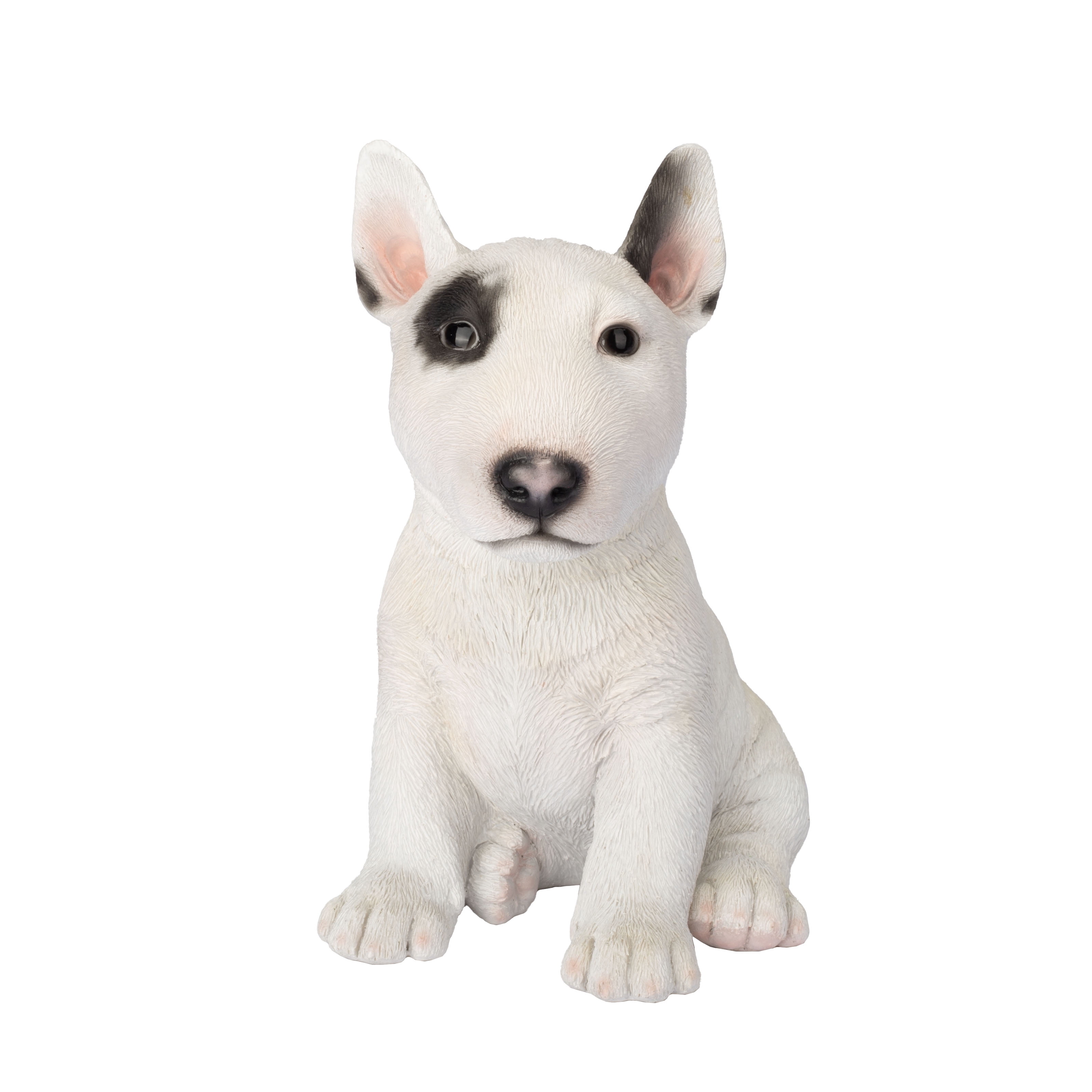 SOREAL White Bull Terrier Decorative Puppy Figurine for Home & Garden Décor, Handpainted Polyresin Dog Statue, Realistic Design | Gift for Dog Lovers | Weather-Resistant Indoor/Outdoor Decor
