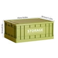 thumbnail image 3 of Hglyxoae Large Clothes Storage Box Foldable Plastic Organizer Home Wardrobe Storage Container Toy And Garment Storage Box(Green), 3 of 8