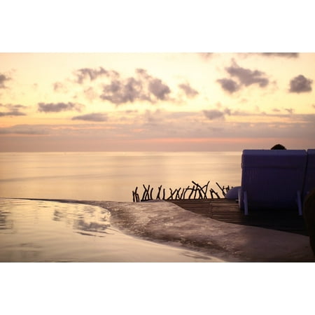 LAMINATED POSTER Break Sunset Sculpture Horizon Bali Sea Beach Poster Print 24 x
