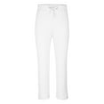 thumbnail image 2 of WREESH Men's Cotton Linen Pants Casual Elastic Waist Stripe Pocket Panel Trousers Pants White, 2 of 6