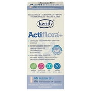 Kendy USA Prebiotic Probiotic Symbiotic ActiFlora Plus - 100 Capsules
