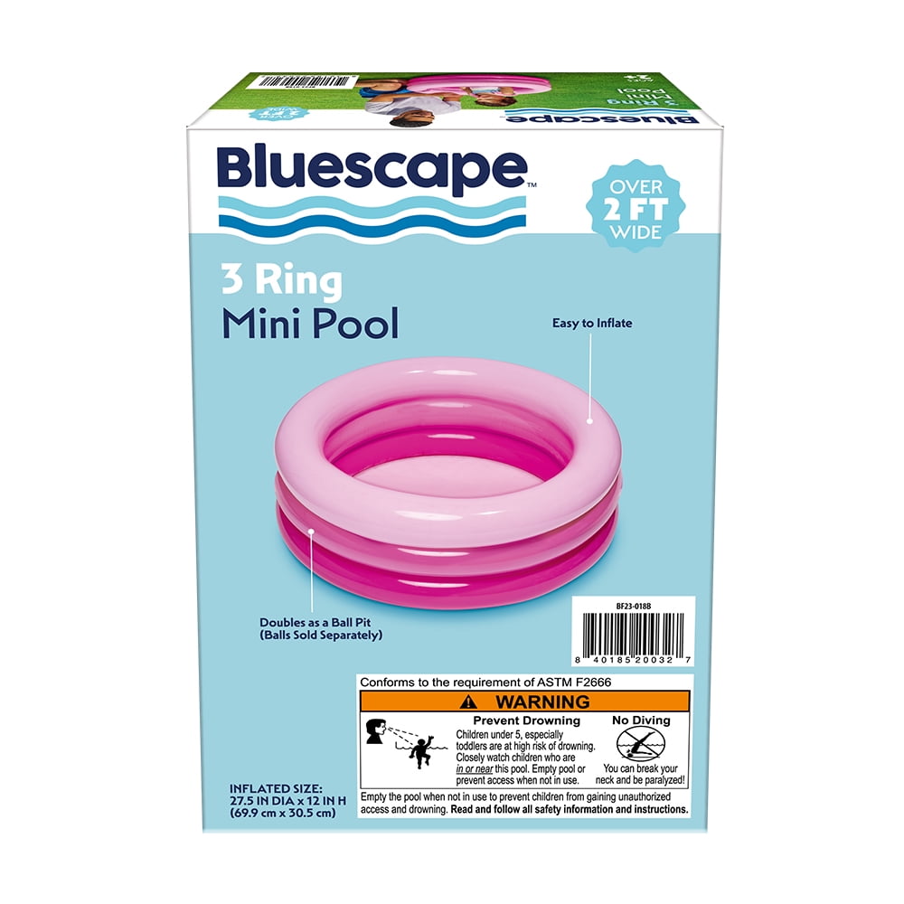 Bluescape Pink 3 Ring Mini Pool