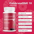 thumbnail image 4 of Celebrate Vitamins CelebrateONE 18 Once Daily Bariatric Multivitamin with Iron Chewables, 18 mg of Iron, Black Cherry, 30 count, 4 of 5