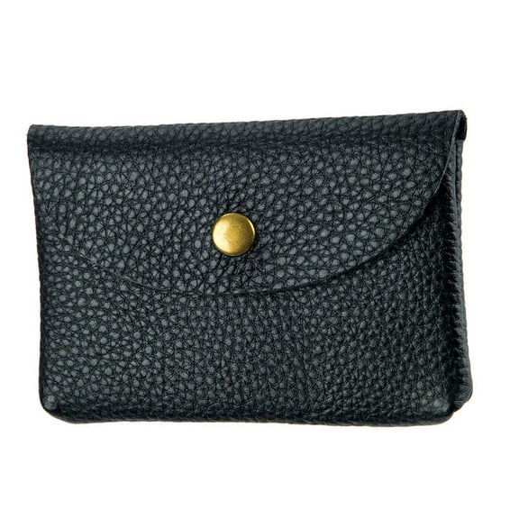 unbranded  Business Card Storage Bag Credit Holder for Women Minimalist Wallet Man Travel Black