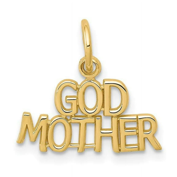 Finest Gold 10K Yellow Gold Godmother Charm