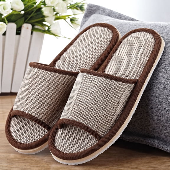 BESTOYARD Home Indoor Cotton Slippers Waterproof Women Commercial Use 2 Pairs