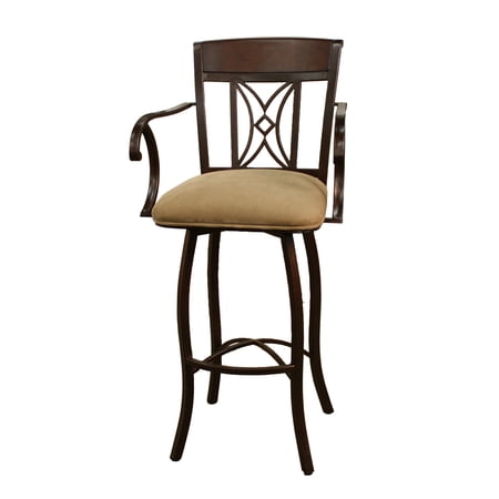 UPC 845634000107 product image for American Heritage Atlantis Bar Stool in Umber w/ Basil Fabric | upcitemdb.com