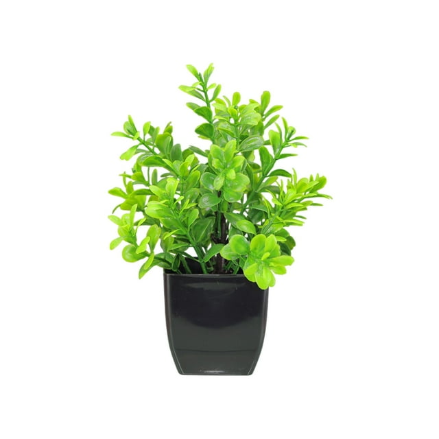 Ramo de flores artificiales de plástico en maceta, decorativo para interiores, ideal para el hogar, el mueble de TV, la sala de estar, la oficina o el escritorio.