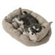 thumbnail image 4 of Cojín de cama para perros Sunnimix lavable Marrón S, 4 of 8