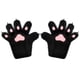 thumbnail image 1 of Guantes de animales para hombres y mujeres, accesorios de cosplay, guantes de peluche con forma de pata de gatito para adultos Negro rosa, 1 of 9