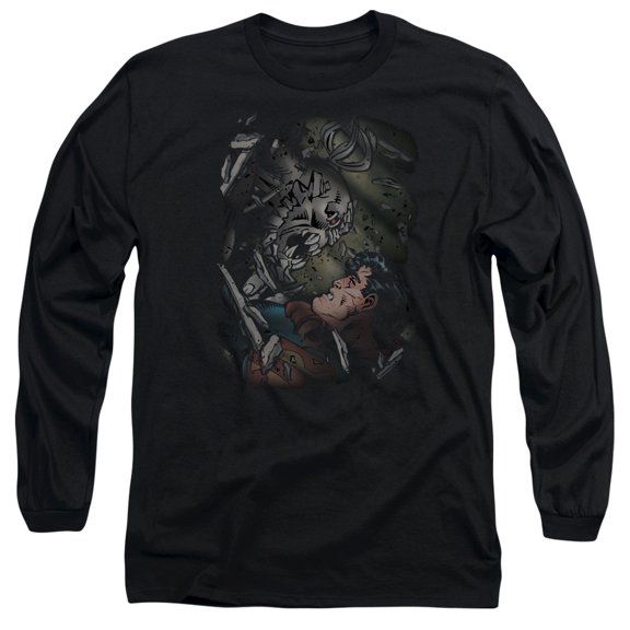 Superman - Epic Battle - Long Sleeve Shirt - Large