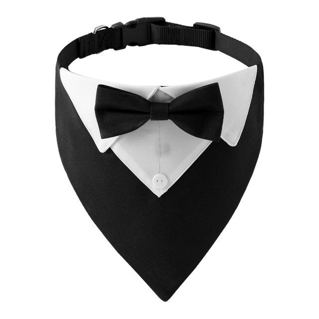 CSChome Collier pour Animaux de Compagnie Collier Doux Confortable Finition Soignée Design à Boucle Réglable Nœud Papillon