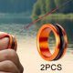 thumbnail image 1 of Anillo de línea de pesca Enrollador de línea de pesca Herramienta de bobinado de línea de asistencia Regalo para pescadores Línea 2 piezas de naranja, 1 of 8