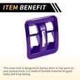 thumbnail image 5 of Unique Bargains 1 Pcs Dashboard Window Switch Button Cover Trim for Jeep Wrangler JK JLU & Unlimited 4 Door 11-17 Center Console Window Button Switch Trim ABS Purple, 5 of 6