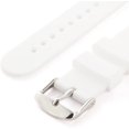 thumbnail image 5 of Hweilai Watch Straps - Colorful Rubber Watch Strap - Replacement Silicone Strap for Classic or Connected Watch - Quick Release - Large Choice of Colors，White,20mm,, 5 of 5