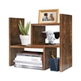 thumbnail image 1 of TY ARTS & CULTURE - Expandable Wood Desktop Storage Organizer Multipurpose Desk Bookshelf Display Shelf Rack Counter Top Bookcase for Office Home | N, 1 of 7