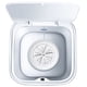 thumbnail image 1 of Mini lavadora eléctrica automática ultrasónica Turbo de 10 l, portátil, herramienta de lavado de limpieza rápida (blanco macarrón), 1 of 8