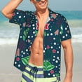 thumbnail image 5 of Picia Christmas Gentle Cotton Regular Fit Short Sleeve Casual Hawaiian Shirt for Men-Medium, 5 of 9
