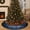 Blue, variant on Fmbmuo Christmas Tree Skirt Plaid Red 35.4 Inch Christmas Decorations, Non Slide Traditional Short Plush Vintage Tree Skirt Complete Your Christmas Decor