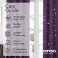 thumbnail image 6 of Deconovo Halloween Blackout Purple Curtains for Bedroom, Energy Saving Thermal Curtains for Living Room (52W x 95L inch, Royal Purple, 2 Panels), 6 of 7