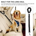 thumbnail image 4 of Cinturones de seguridad para mascotas, perros y gatos, reposacabezas ajustables para coche, arnés de seguridad para vehículo, color negro, 4 of 8