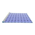 thumbnail image 2 of Ahgly Company Machine Washable Indoor Rectangle Solid Blue Modern Area Rugs, 5' x 7', 2 of 4
