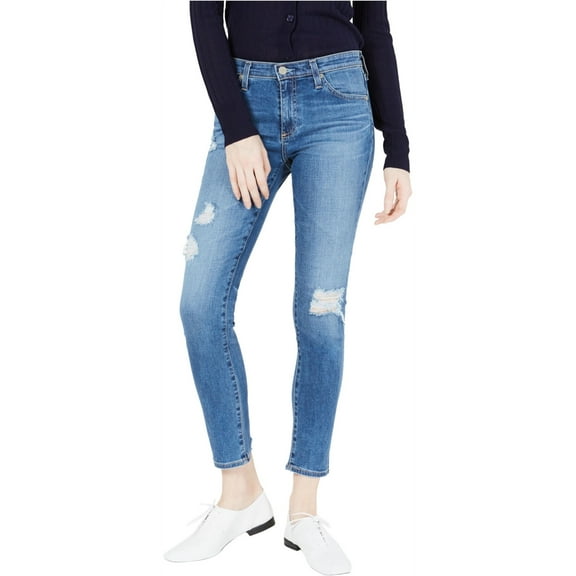 AG Adriano Goldschmied Womens Cigarette Skinny Fit Jeans, Blue, 24