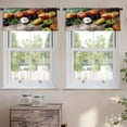 thumbnail image 2 of LALILO Kitchen Curtain Valance Various Fresh Fruits Rod Pocket Window Curtain 52"x 18" Set of 2, 2 of 5
