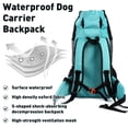 thumbnail image 4 of Duuclume Dog Hiking Backpack Carrier, Hands-Free Dog Travel Bags with Storage & Reflective Strips (Green,L), 4 of 7
