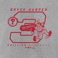 thumbnail image 4 of Men's Bryce Harper Heather Gray Philadelphia Phillies Player Graphic T-Shirt, 4 of 4