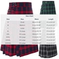 thumbnail image 3 of FRSASU Men’s Kilt Scottish Kilts for Men Scottish Tartan Kilt Utility Kilts Scottish Traditional Kilt Plaid Tartan Skirt St. Patrick's Day Skirt for Men Green, 3 of 9