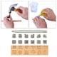 thumbnail image 4 of Kit de 12 punzones para tallado y repujado de cuero de sillín, ideal para manualidades. césped, 4 of 9
